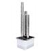 Fontana Da Giardino Argento 48x34x123 Cm In Acciaio Inox - Foto miniatura 4