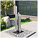 Fontana Da Giardino Argento 48x34x123 Cm In Acciaio Inox - Foto miniatura 1