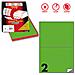 Etichetta Adesiva C / 509 Verde Fluo 100fg A4 210x148mm (2et / fg) Markin - Foto miniatura 1