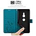 Custodia Compatibile Con Sony Xperia Xz2 In Blu Fiore - Coperchio Protettivo In Design Floreale Con Chiusura Magnetica, Funzione Stand E Slot Per Carte - Foto miniatura 2