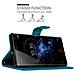Custodia Compatibile Con Sony Xperia Xz2 In Blu Fiore - Coperchio Protettivo In Design Floreale Con Chiusura Magnetica, Funzione Stand E Slot Per Carte - Foto miniatura 6