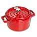 Cocotte in Ghisa con Coperchio Diametro 22 cm Capacità 2.6 lt Colore Rosso Ciliengia - Linea La Cocotte  - Foto miniatura 1