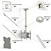 Public Ceilingmount Medium, 200 x 100, 200 x 200, 300 x 200, 300 x 300, 400 x 200, 400 x 400 mm, 832 - 1500 mm, -5 - 15° - Foto miniatura 7