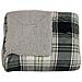 Plaid Coperta Divano Tartan Scozzese Retro Agnellato Pelliccia Sherpa Inverno Caldo 1 Piazza Grigio - Foto miniatura 9