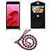 Catena Di Telefoni Cellulari Compatibile Con Asus Zenfone 4 Selfie Pro In Arancio Blu Bianco - Coperchio Protettivo In Silicone Con Anelli D'argento, Cinturino In Corda E Custodia Staccabile - Foto miniatura 7