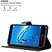 Custodia Compatibile Con Huawei Enjoy 7 Plus In Nero Carbone - Coperchio Protettiva Con Chiusura Magnetica, Funzione Stand E Tasca Per Le Carte - Foto miniatura 2