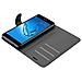 Custodia Compatibile Con Huawei Enjoy 7 Plus In Nero Carbone - Coperchio Protettiva Con Chiusura Magnetica, Funzione Stand E Tasca Per Le Carte - Foto miniatura 7