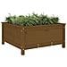 Fioriera Da Giardino Miele 82,5x82,5x39 Cm Legno Massello Pino - Foto miniatura 3