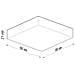 Lampada Da Soffitto Horus 55 Nero Sl. 0920 - Minimalista Lampade Da Soffitto Nero 11x55x55 Cm - Foto miniatura 4
