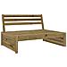 Divano Centrale Da Giardino 120x80 Cm Legno Impregnato Di Pino - Foto miniatura 2