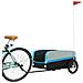 Rimorchio Da Bici Nero E Blu 45 Kg In Ferro - Foto miniatura 3