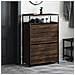 Scarpiera Rovere Marrone 75x34x112 Cm In Legno Multistrato - Foto miniatura 3