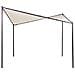 Gazebo Metallo Beige 300 X 300 Cm Aventine - Foto miniatura 3