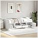 Divano Letto Con Cassetti Bianco 90x190 Cm In Legno Multistrato - Foto miniatura 2