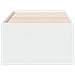 Divano Letto Con Cassetti Bianco 90x190 Cm In Legno Multistrato - Foto miniatura 4