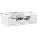 Divano Letto Con Cassetti Bianco 90x190 Cm In Legno Multistrato - Foto miniatura 8