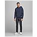 Felpa Con Cappuccio 12182537-Navy Bl Uomo Taglia L Colore Blue - Foto miniatura 2