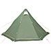 Tenda Da Campeggio Tipi Per 5 Persone Verde Impermeabile - Foto miniatura 10