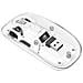 Mouse Ottico Wireless 800-1600 Dpi Con Micro Ricevitore Usb Bianco Trasparente - Foto miniatura 2