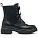 Black Casual Closed Booties Stivaletti Sintetico E Tessile Scarpe Donna Nero Eu 36, 1-25263-41 001 - Foto miniatura 2