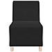 Divano Sedia Nero 55 cm Velluto - Foto miniatura 2