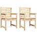 Sedie Da Giardino 2pz 60x48x91 Cm Legno Massello Di Pino - Foto miniatura 2