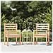 Sedie Da Giardino 2pz 60x48x91 Cm Legno Massello Di Pino - Foto miniatura 1