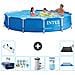 Piscina Fuori Terra - In Giro - 366x76 Cm - Blu - Include Accessori Coordinati A1598 - Foto miniatura 1