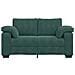 Divano Divanetto Verde Scuro 120 cm Velluto - Foto miniatura 4