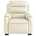 Poltrona Alzapersona Elettrica Reclinabile Crema in Similpelle - Foto miniatura 9