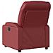 Poltrona Reclinabile Elettrica Rosso Vino in Similpelle - Foto miniatura 4