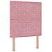 Letto Box Spring con Materasso e Panca Rosa 80x200 cm Velluto - Foto miniatura 7