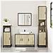 Set Mobili da Bagno 3 pz Rovere Sonoma in Legno Multistrato - Foto miniatura 3
