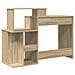 Scrivania con deposito rovere di Sonoma 120,5x44x88,5 cm Legno ingegnerizzato - Foto miniatura 7