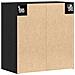 Mobile da Parete Rovere Nero 60x31x60 cm Legno Ingegnerizzato - Foto miniatura 6