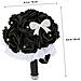Bouquet Da Sposa Artificiale Con Cristalli Oggetto Di Scena Per Foto E Decorazione Nero - Foto miniatura 3