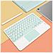 Tastiera Bluetooth Con Tasti Rotondi E Touchpad - Compatibile Con Ipad, Tablet E Smartphone Green - Foto miniatura 3