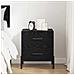 Armadio da Notte con cassetto Rovere nero 40 x 35 x 47,5 cm - Foto miniatura 4