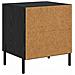 Armadio da Notte con cassetto Rovere nero 40 x 35 x 47,5 cm - Foto miniatura 8