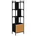 Libreria Rovere Nero 44,5 x 30 x 154,5 cm Legno multistrato - Foto miniatura 8