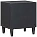Comodino con porta 2 pcs Nero 40 x 33 x 46 cm - Foto miniatura 5