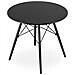 Tavolo rotondo KOVA 80 cm - Nero / Gambe nere - Foto miniatura 4