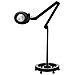 lampada lente 6025 60 LED smd 5d nera con treppiede - Foto miniatura 1