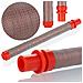 Filtro Rosso 200 Mesh Per Aggregato Di Verniciatura - Compatibile Con Graco, Wagner, Airlessco | Metallo E Plastica, 100x9mm, 1 Pezzo - Foto miniatura 1