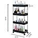 Scaffale Mobile Stretto A 4 Ripiani: Carrello Multiuso Con Ruote Per Cucina, Bagno E Soggiorno - Foto miniatura 1