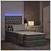 Letto con contenitore e LED con led Grigio chiaro 90 x 190 cm - Foto miniatura 5