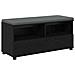 Panca per ingresso con cuscino Rovere Nero 100 x 38 x 46 cm - Foto miniatura 1