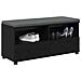 Panca per ingresso con cuscino Rovere Nero 100 x 38 x 46 cm - Foto miniatura 3