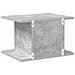 Comodino 2 pcs Grigio cemento 40 x 30 x 25 cm Legno multistrato - Foto miniatura 8