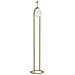 Lampada Da Terra Glamy Arc In Ferro Dorato E Vetro Opalino Ø 28 Cm - Foto miniatura 4